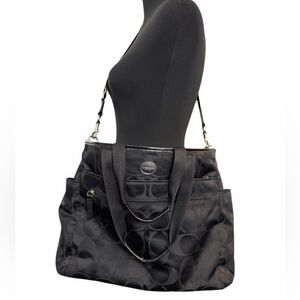 Coach Large Black Messenger/Diaper Travel Bag